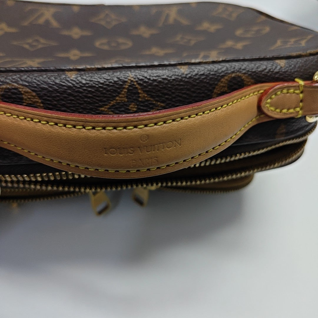 UTILITY Monogram Coated Canvas Brown