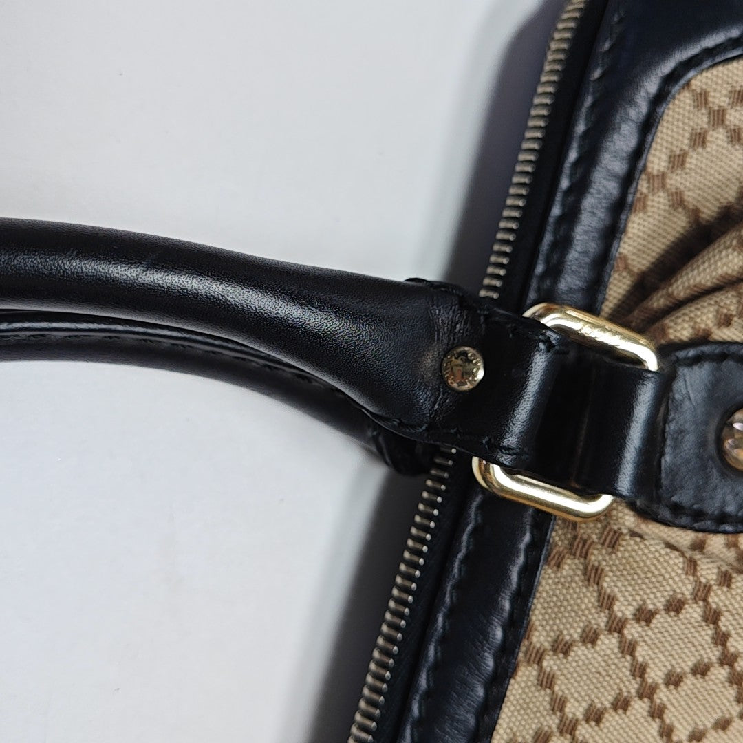 Sukey Monogram Canvas Beige