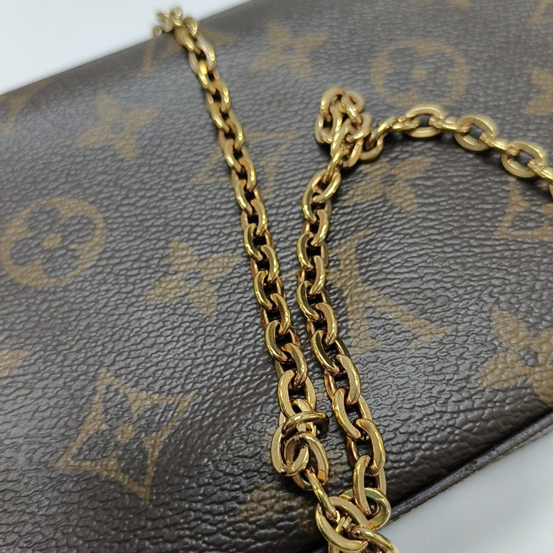 FÉLICIE Monogram Coated Canvas Brown