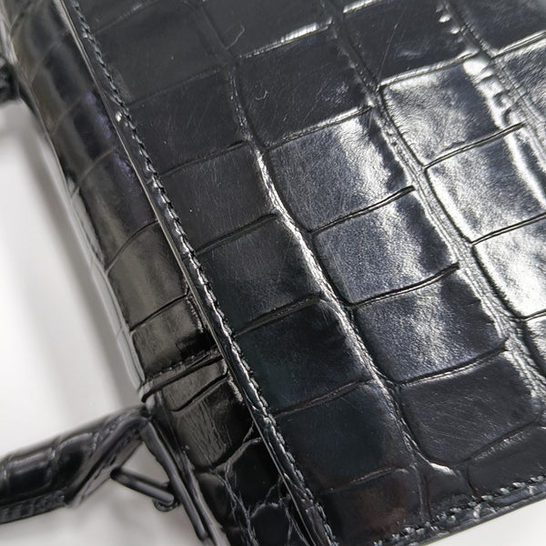 Hourglass Small Calfskin Black