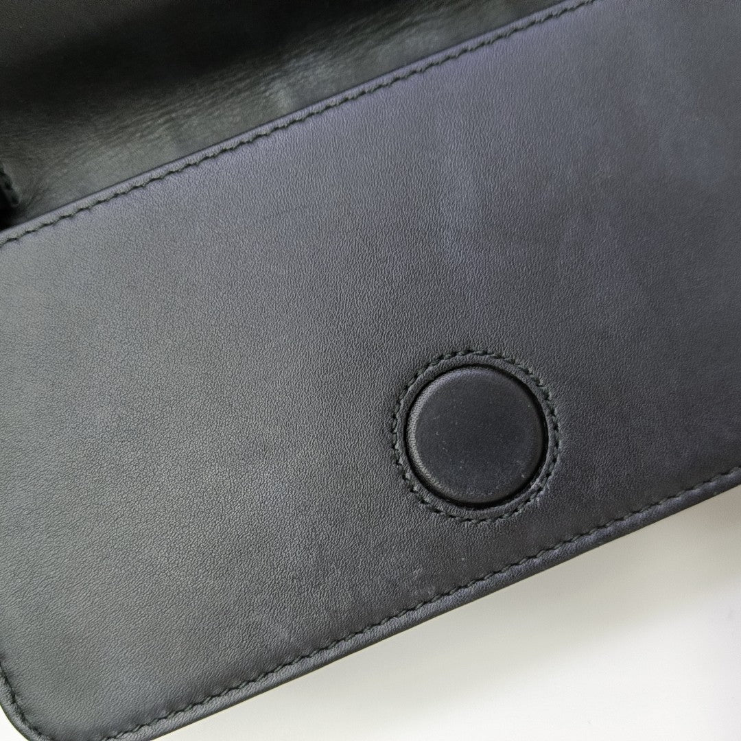 GG Marmont Super Mini Quilted Calfskin Black