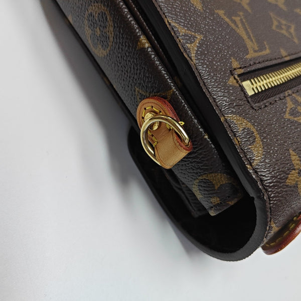 MÉTIS MM Monogram Coated Canvas Brown