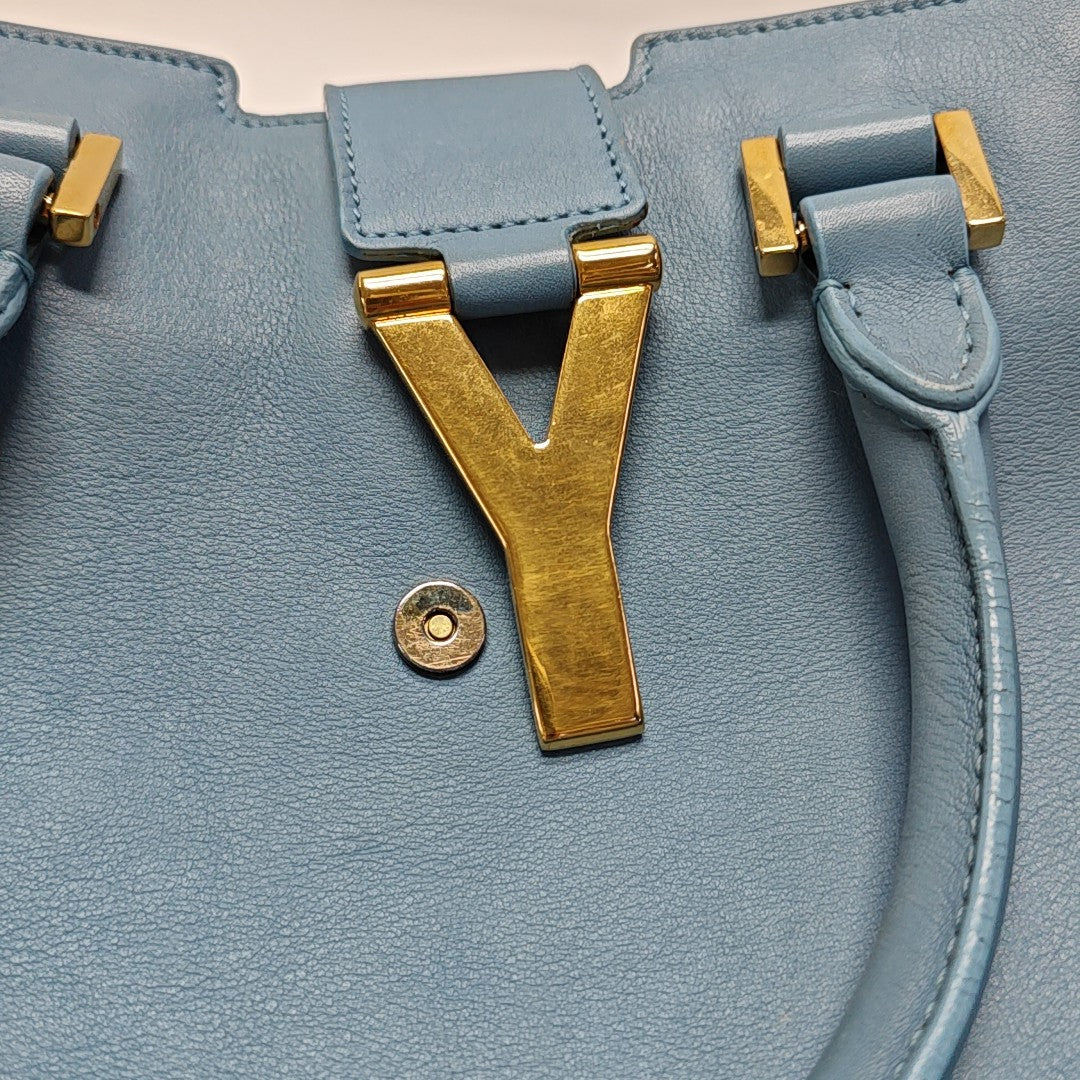 CHYC Y LIGNE Small Calfskin Blue