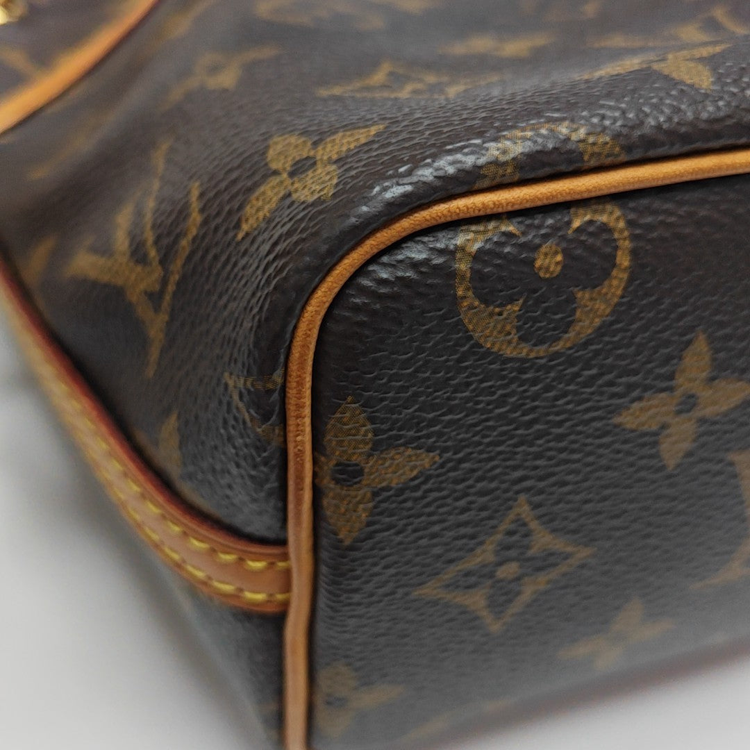 NÉONOÉ Nano Monogram Coated Canvas Brown