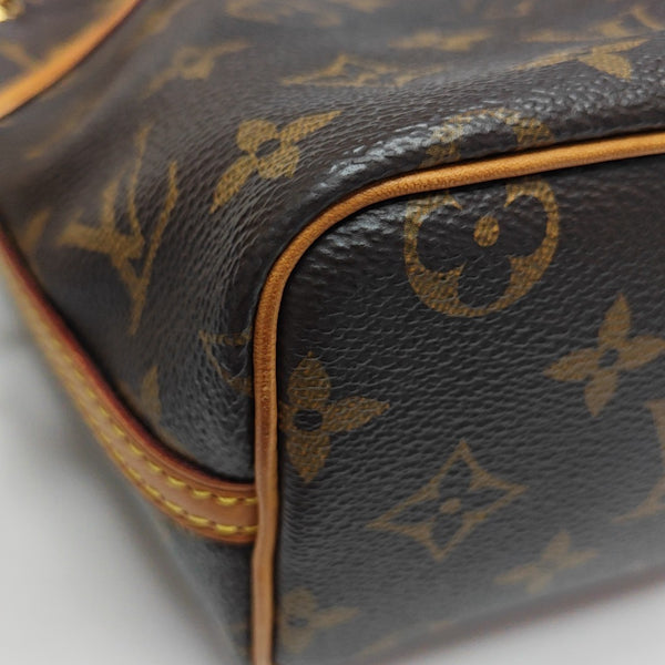 NÉONOÉ Nano Monogram Coated Canvas Brown