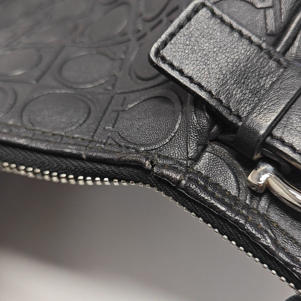 Gancini Leather Black