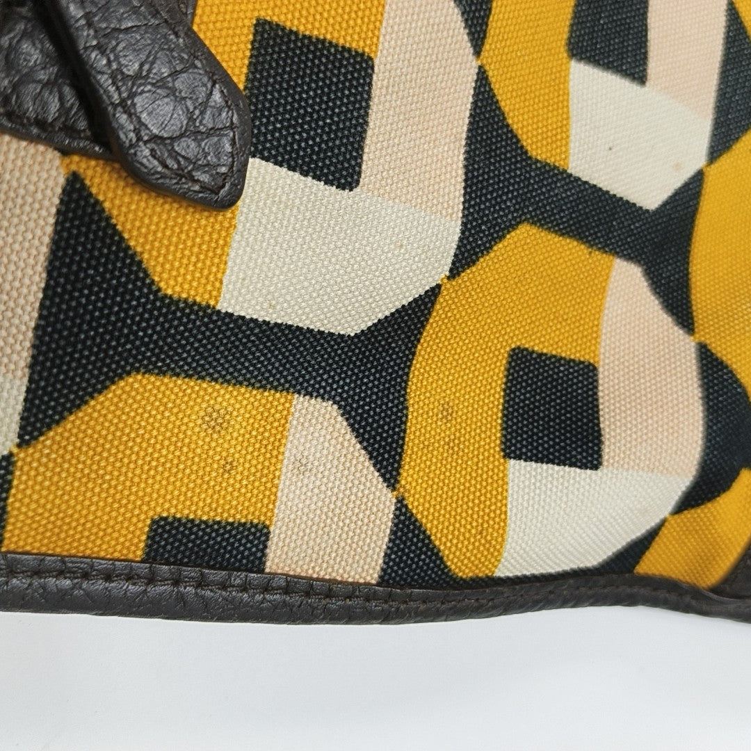 Canvas Top Handle Bag Multicolor