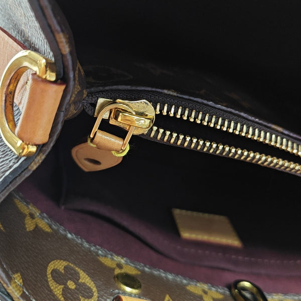 MONTAIGNE Monogram Coated Canvas Brown