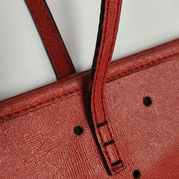Calfskin Tote Bag Orange