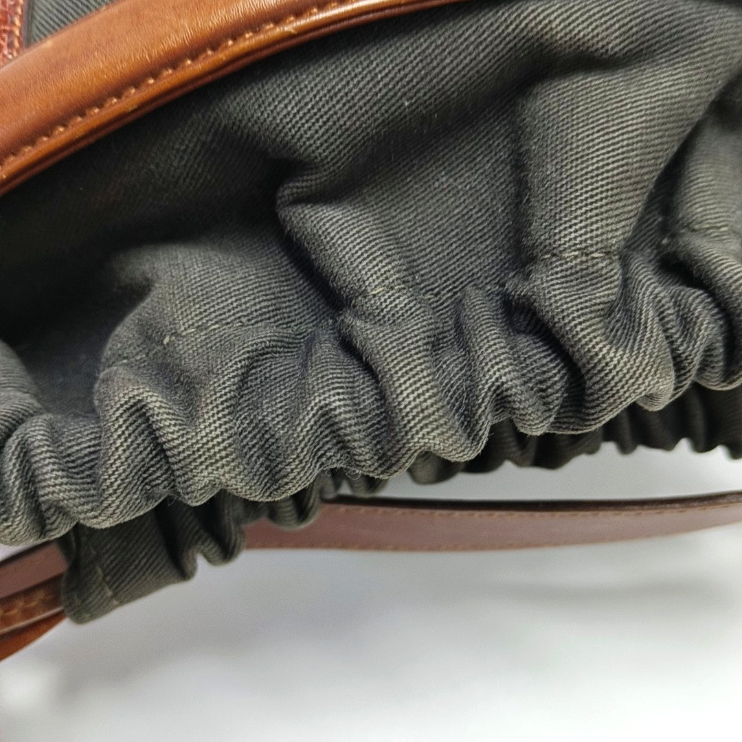 Authenticated pre-owned  TRIOMPHE Canvas Brown - Bucket Bag at Looply