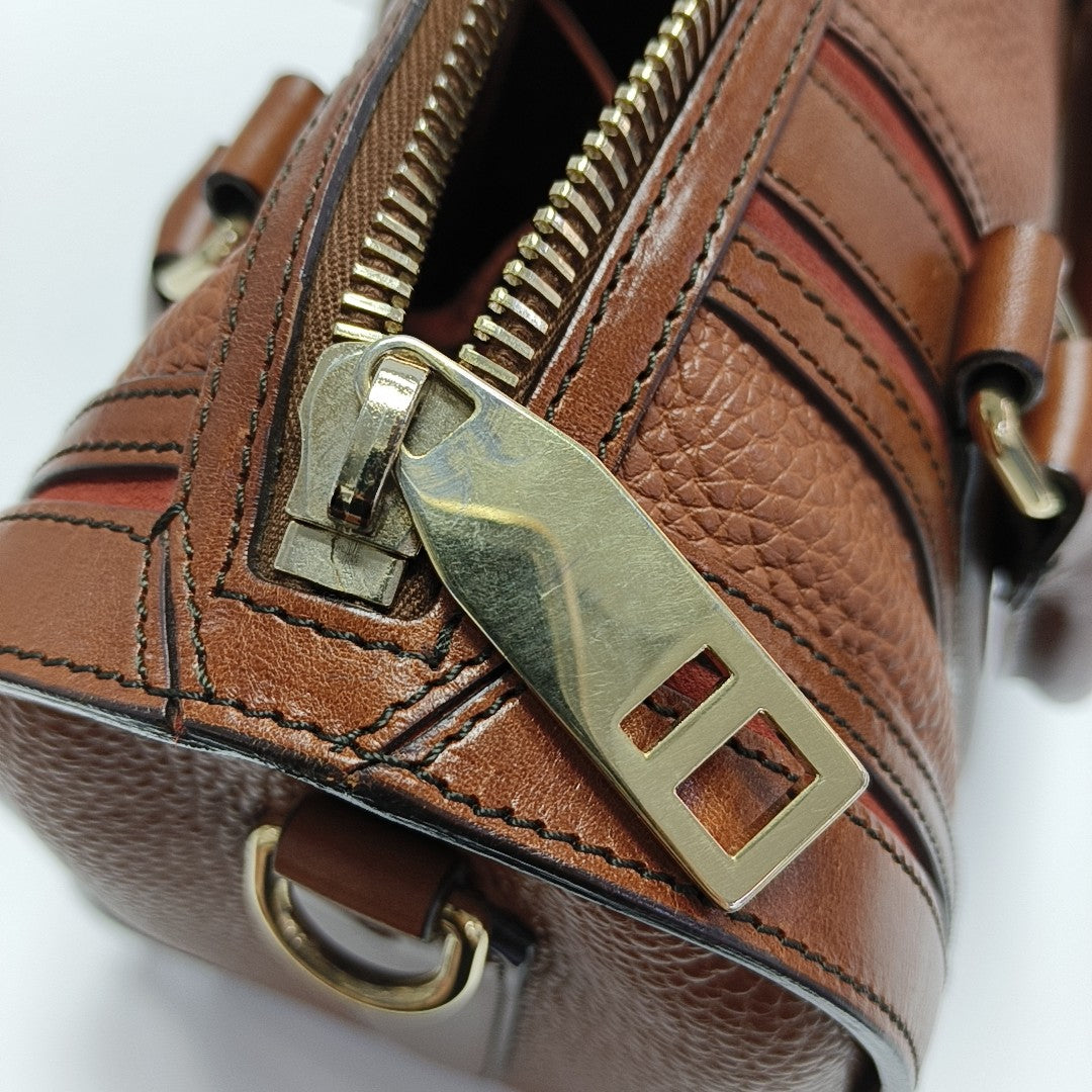Alchester Quilted Calfskin Brown