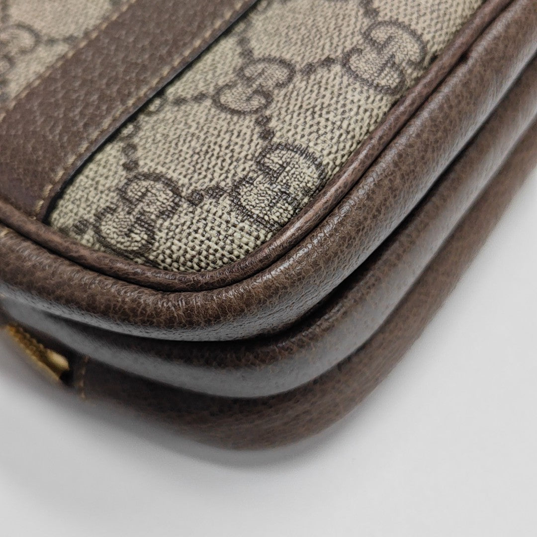 Ophidia Mini Monogram Coated Canvas Beige