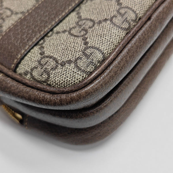 Ophidia Mini Monogram Coated Canvas Beige