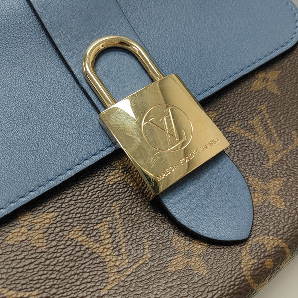LOCKY BB Monogram Coated Canvas Blue