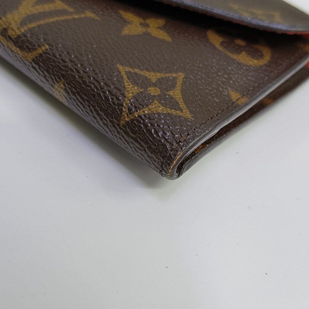 JOSÉPHINE Monogram Coated Canvas Brown Wallet