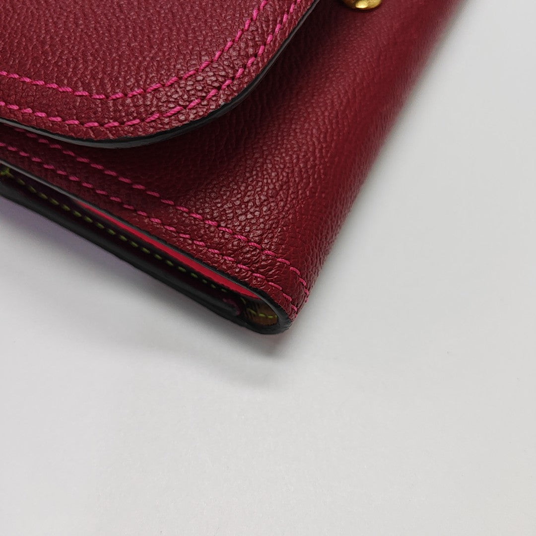 Calfskin Shoulder Bag Red