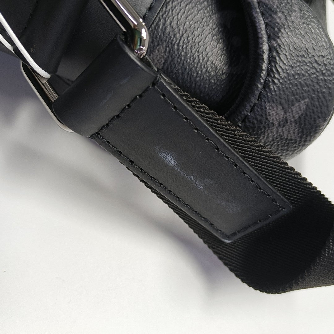 VOYAGER PM Monogram Coated Canvas Black