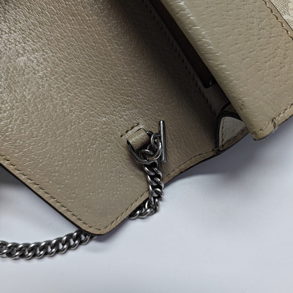 Dionysus Super Mini Monogram Coated Canvas Beige