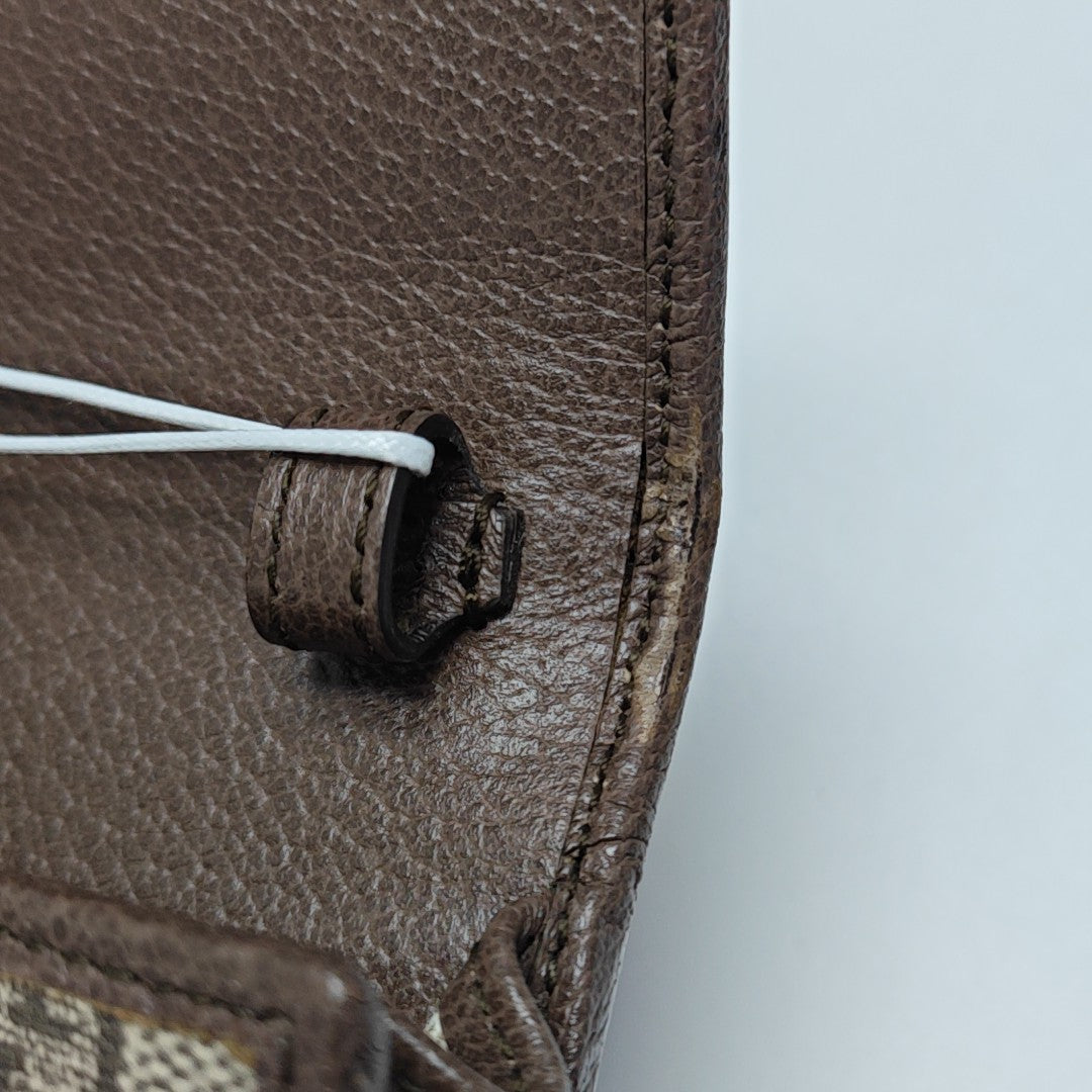 Ophidia Mini Monogram Coated Canvas Beige