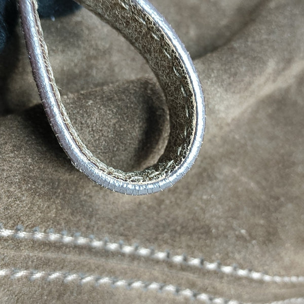 Suede Bucket Bag Brown
