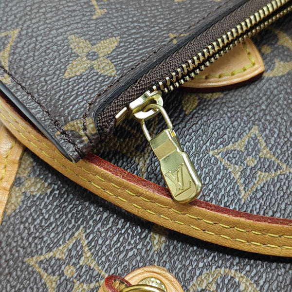 NEVERFULL MM Monogram Coated Canvas Brown