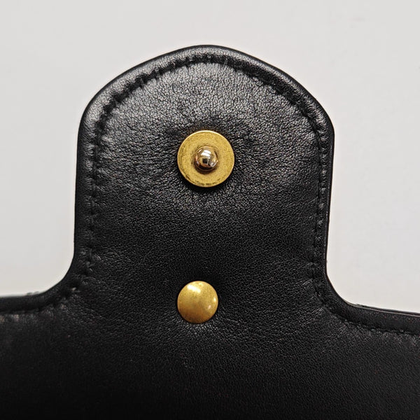 GG Marmont Mini Quilted Calfskin Black