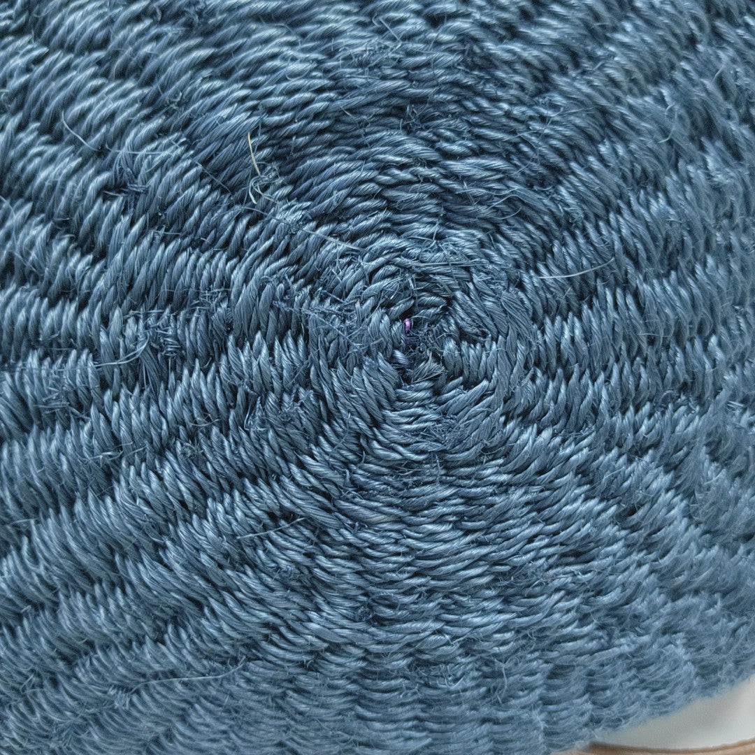 Straw Shoulder Bag Blue