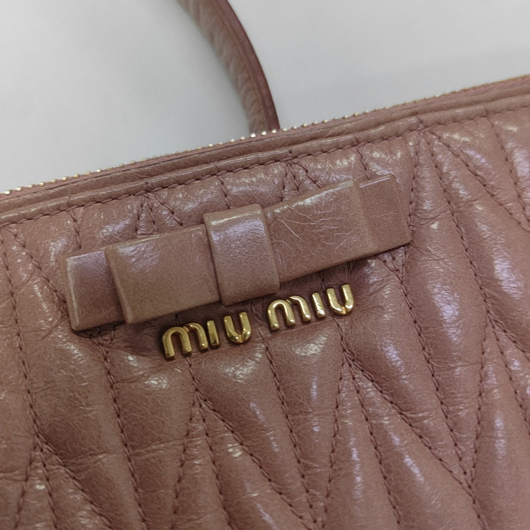 Calfskin Shoulder Bag Pink