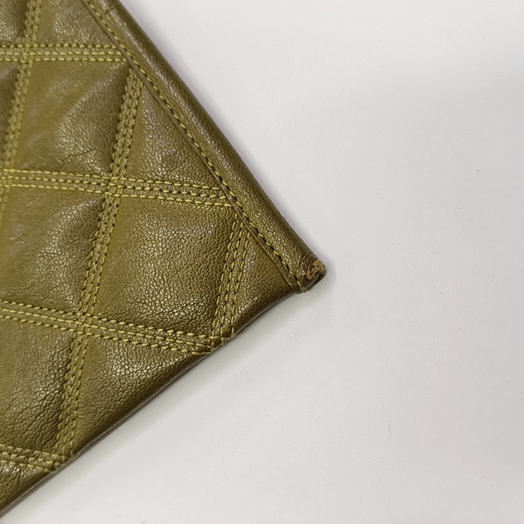 BECKY Mini Quilted Lambskin Green