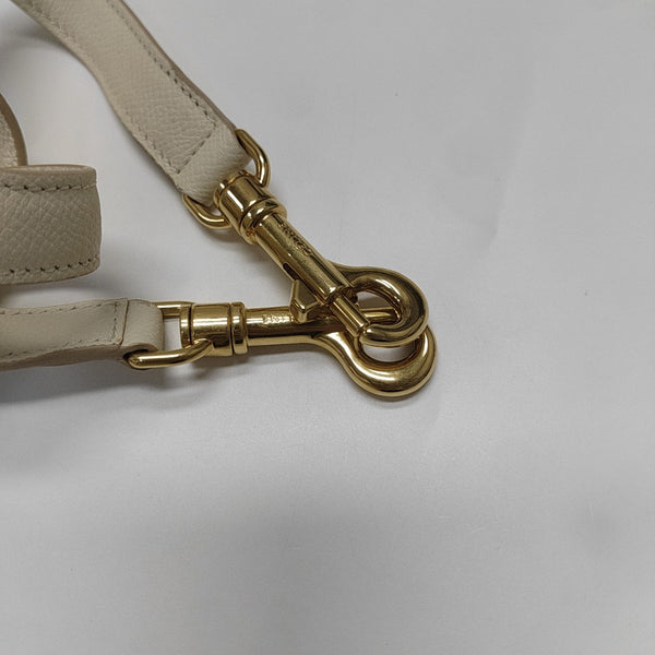 BELT Micro Calfskin White