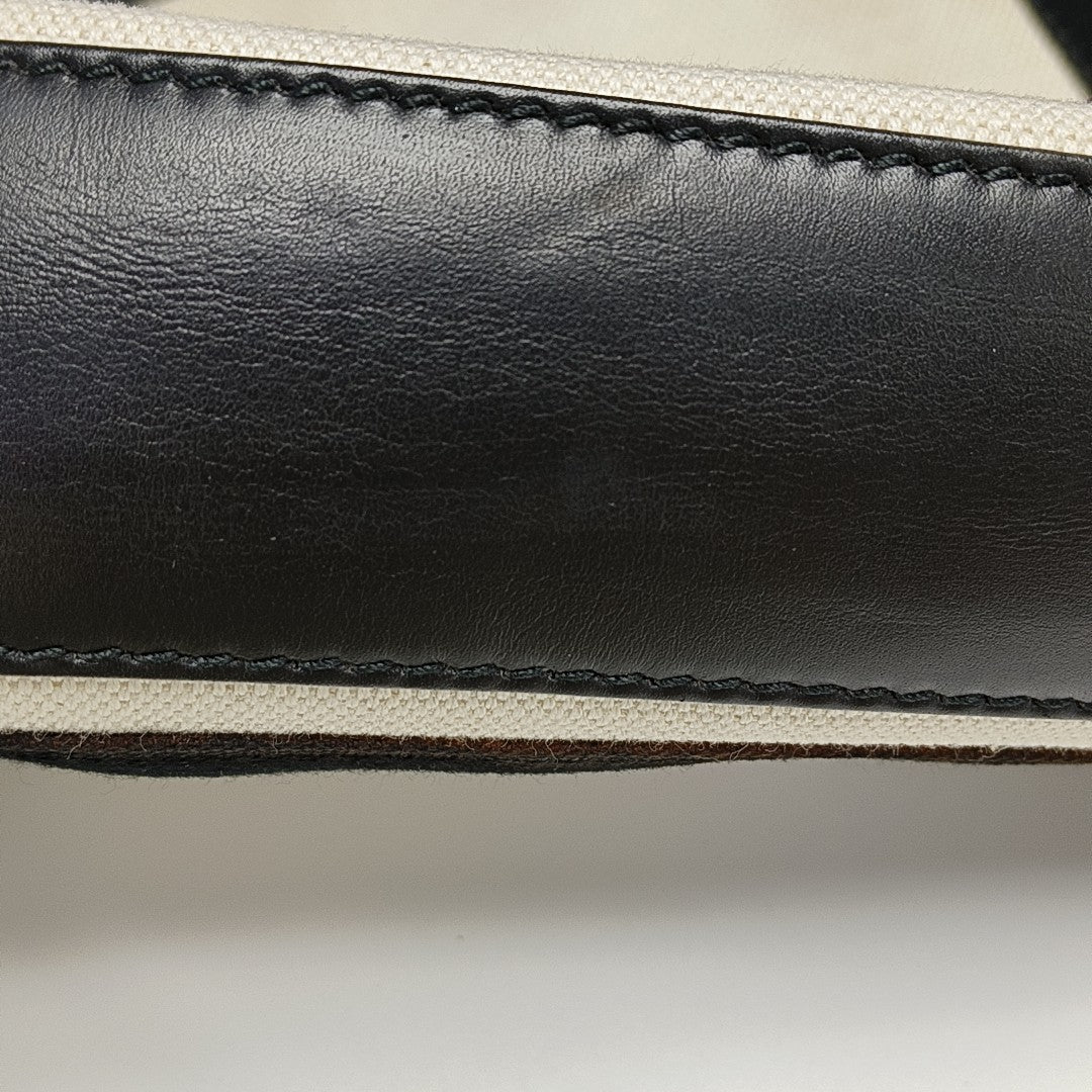 Navy Mini Canvas White