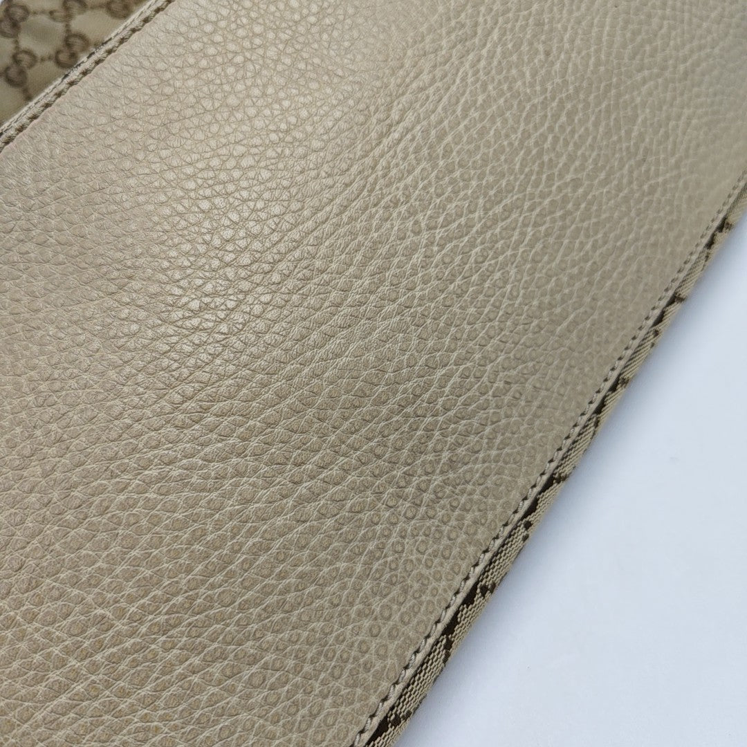 Monogram Canvas Tote Bag Beige