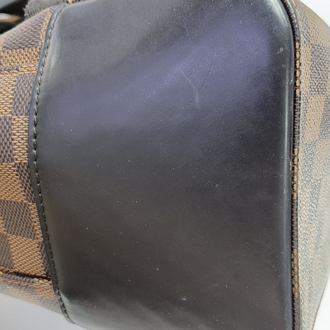 JAKE Damier Ebene Coated Canvas Brown