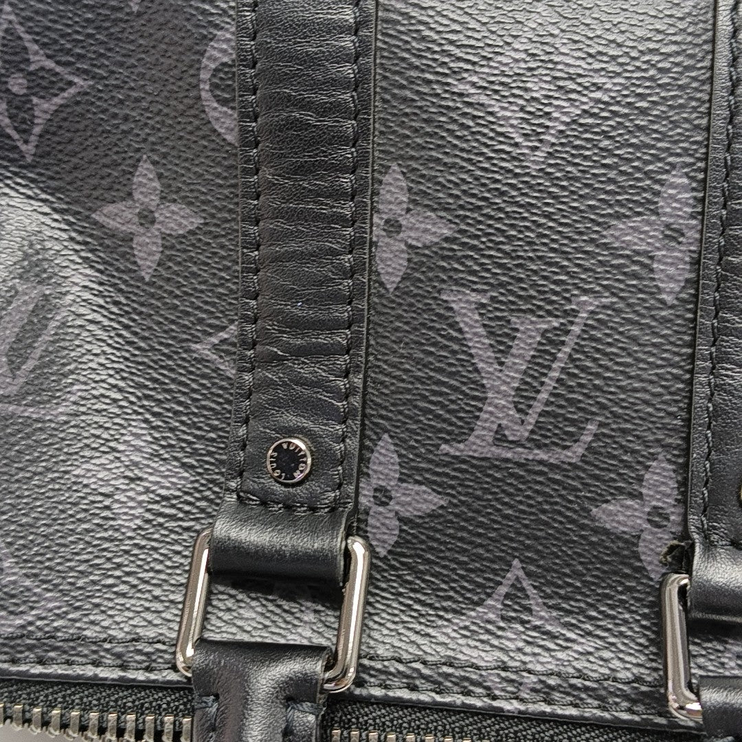 KEEPALL Mini Monogram Coated Canvas Black
