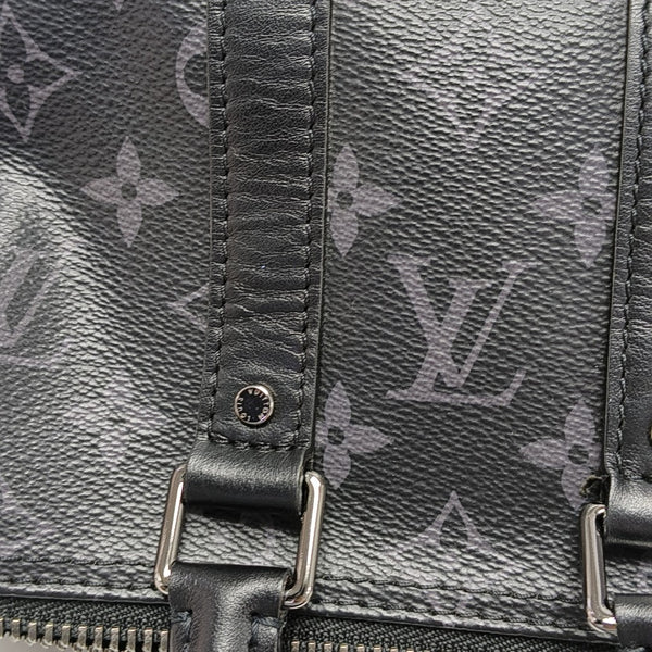 KEEPALL Mini Monogram Coated Canvas Black