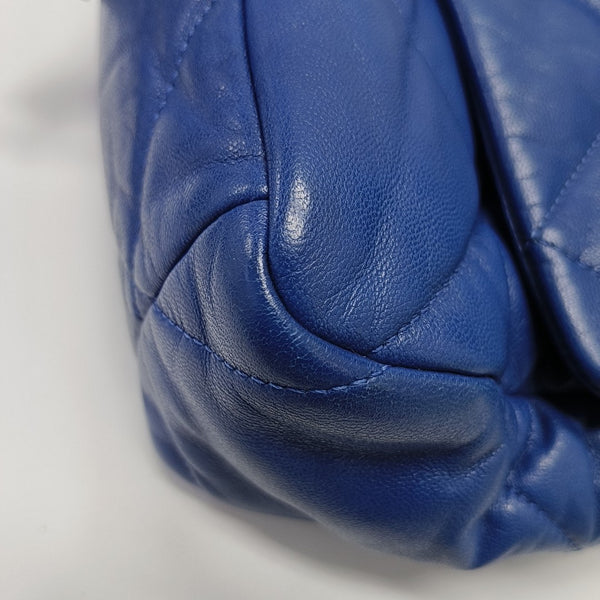 CHANEL 19 Large Quilted Lambskin Blue