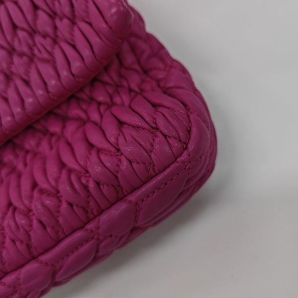 Crystal Quilted Lambskin Red