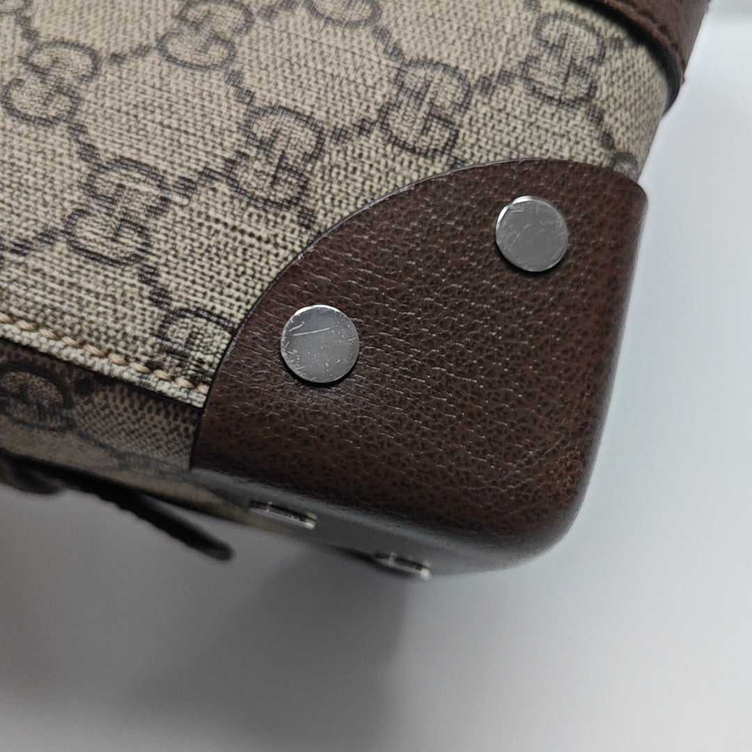 Monogram Coated Canvas Tote Bag Beige