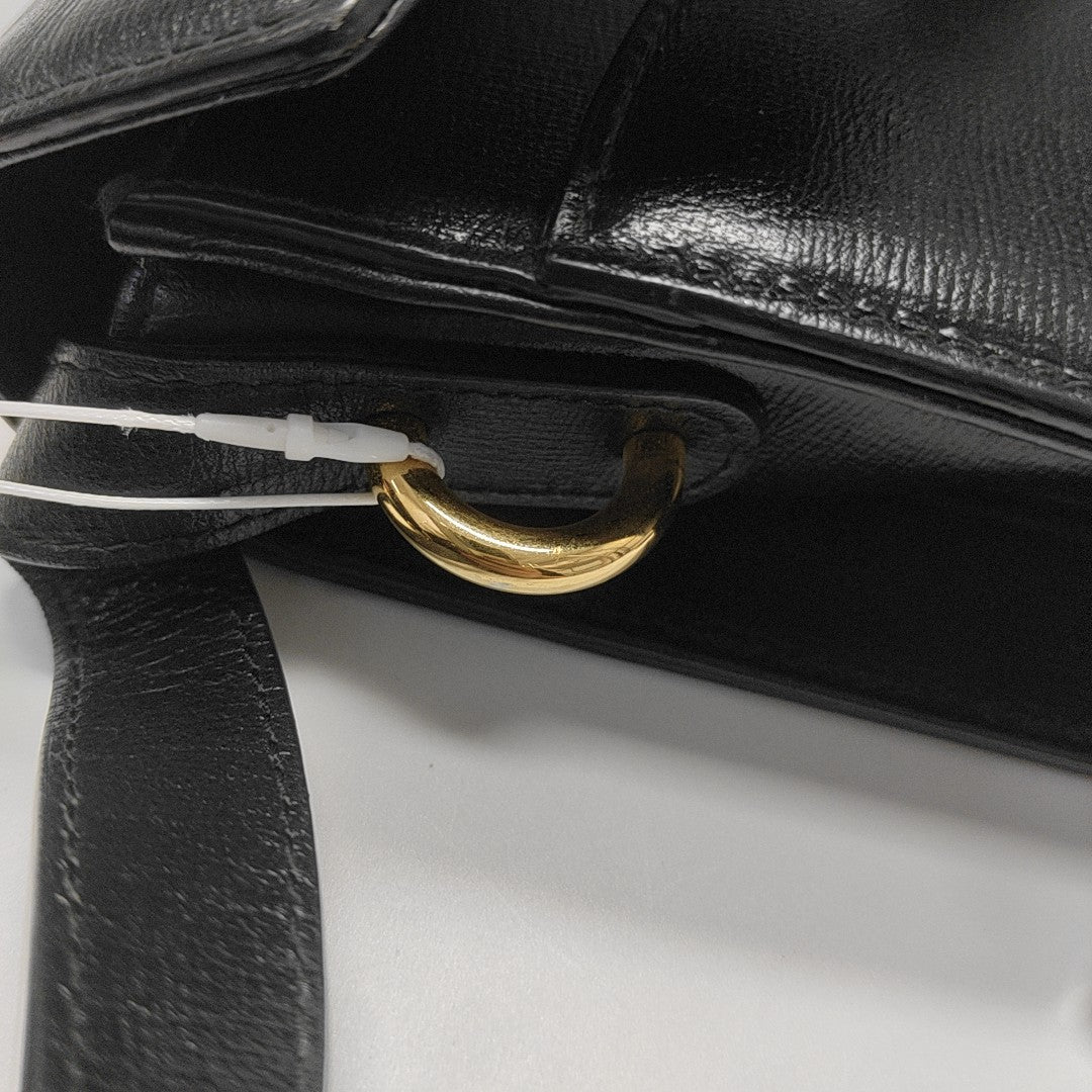GG Ring Small Calfskin Black