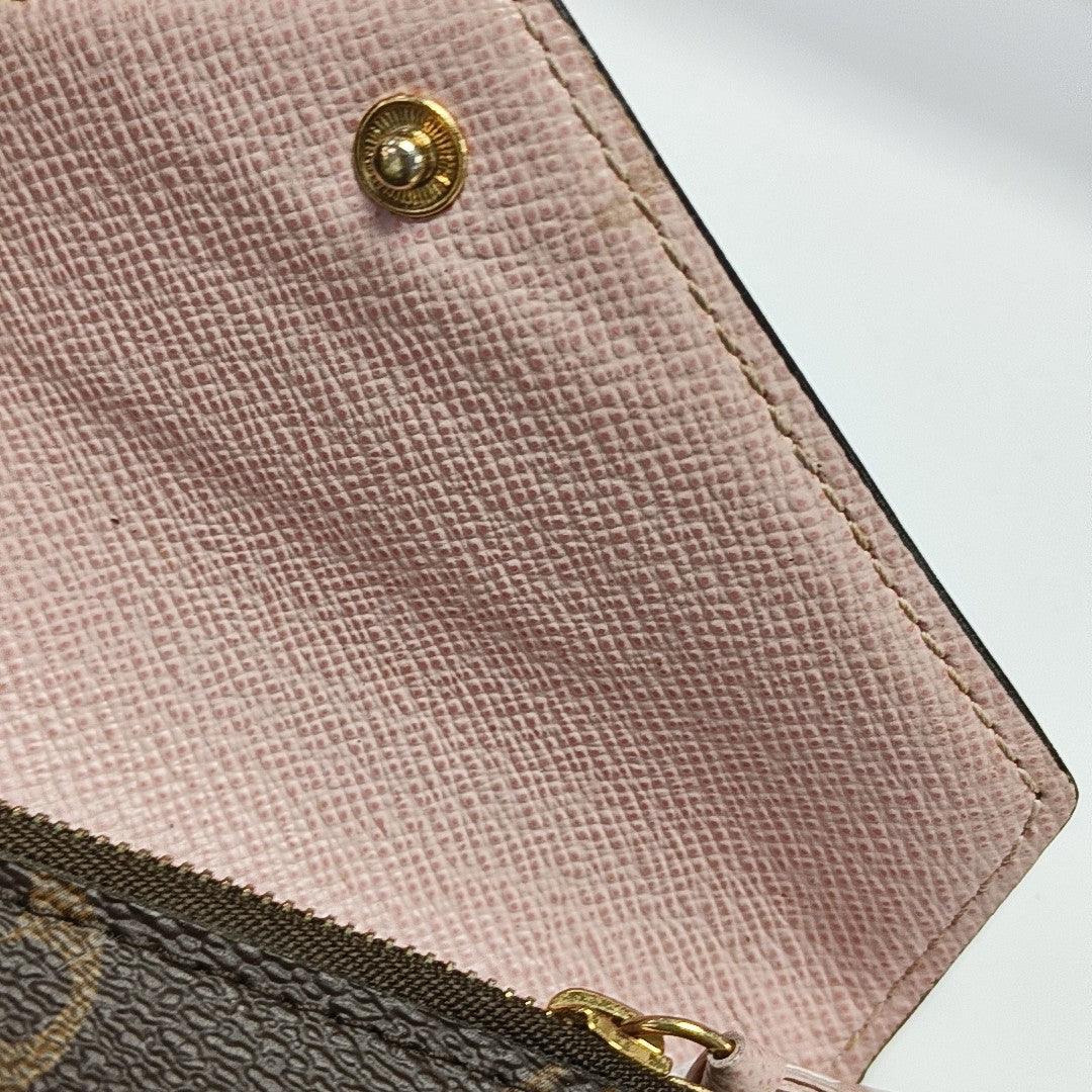 VICTORINE Monogram Coated Canvas Brown Wallet