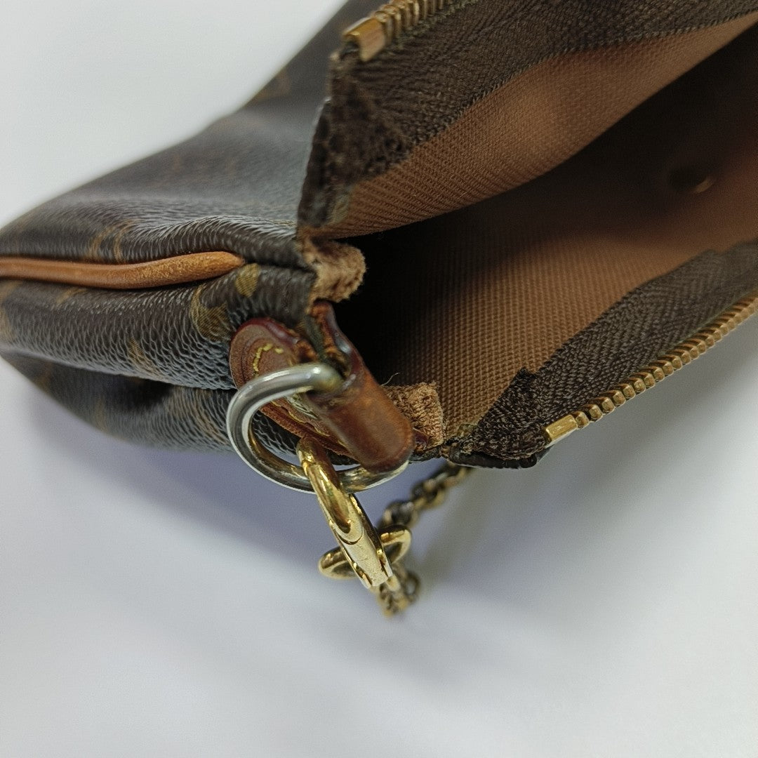 EVA Monogram Coated Canvas Brown