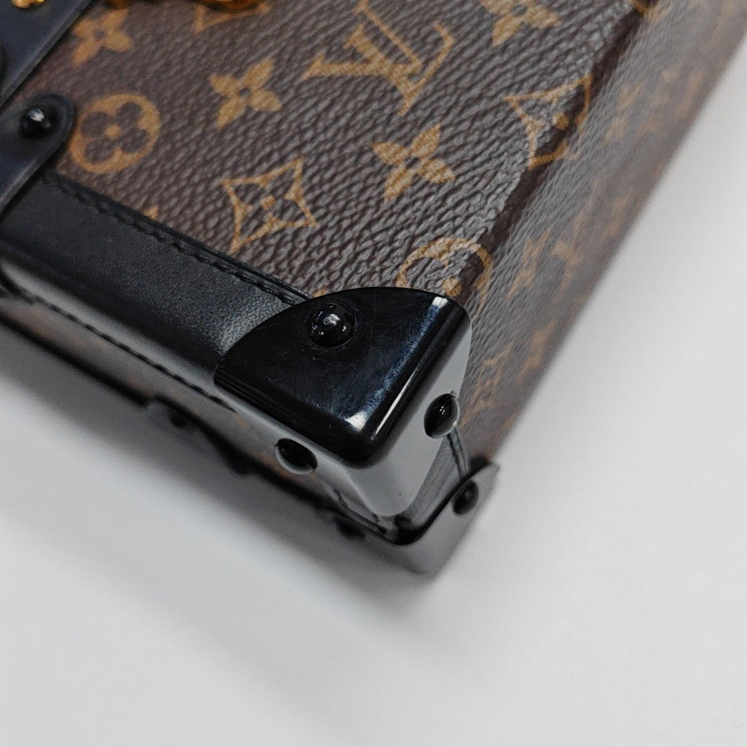 PETITE MALLE Monogram Coated Canvas Brown
