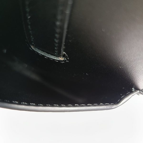 2 Pockets Leather Black