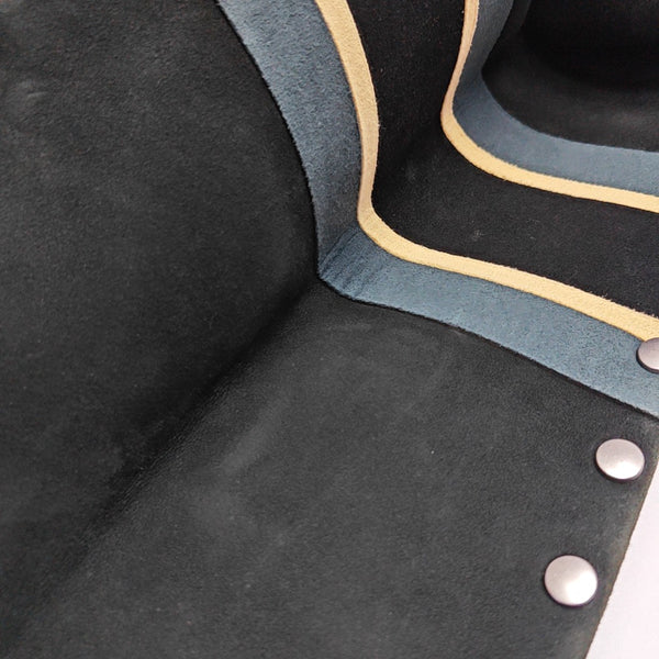 Book Tote Large Suede Green