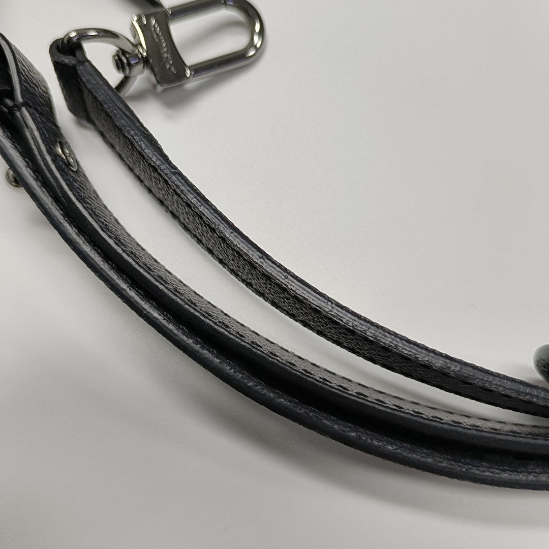 KEEPALL Mini Monogram Coated Canvas Black