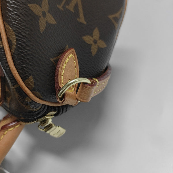 SPEEDY Nano Monogram Coated Canvas Brown