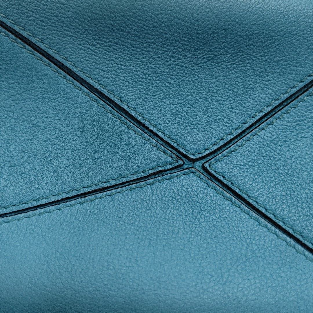 Puzzle Mini Calfskin Blue