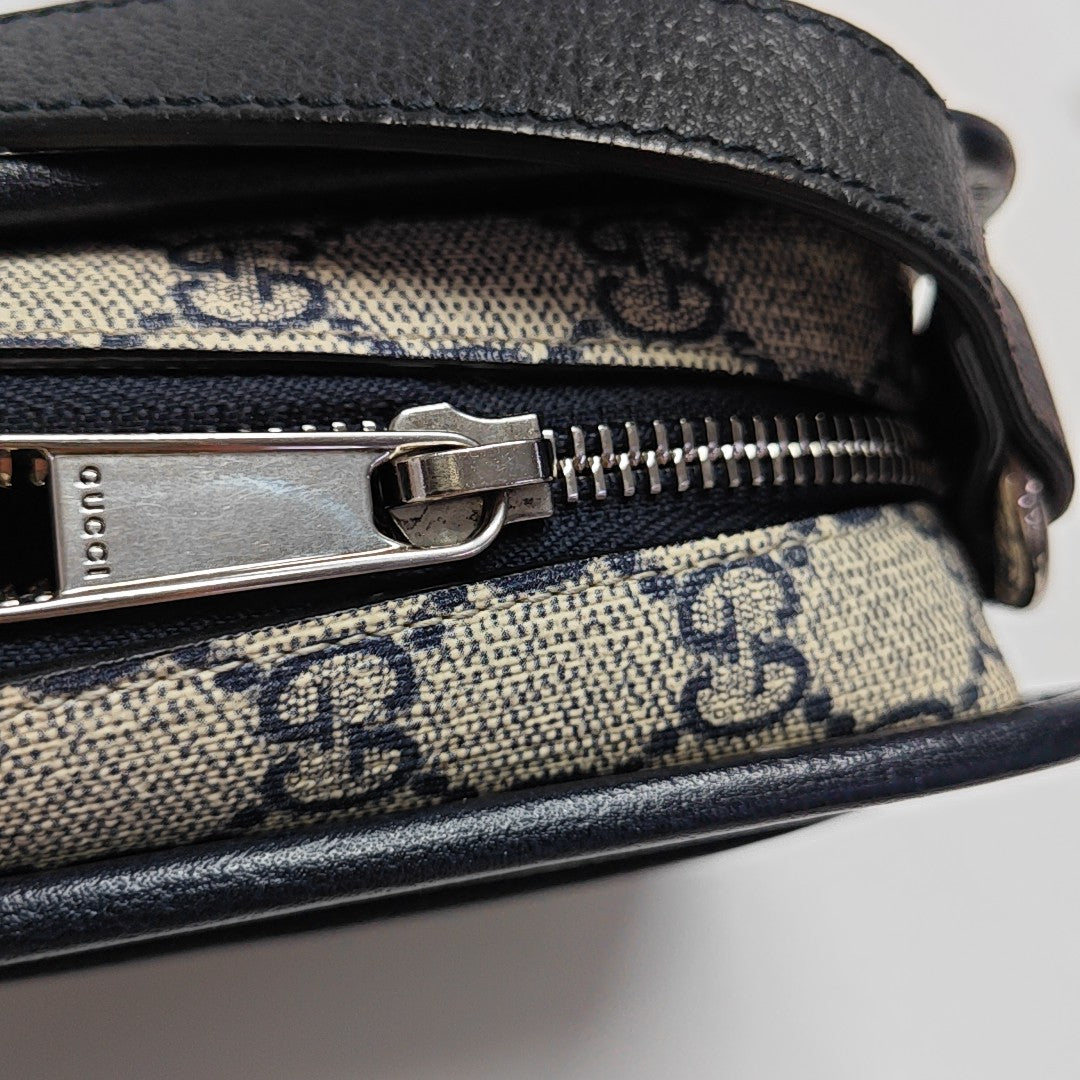 GG Supreme Mini Monogram Coated Canvas Beige