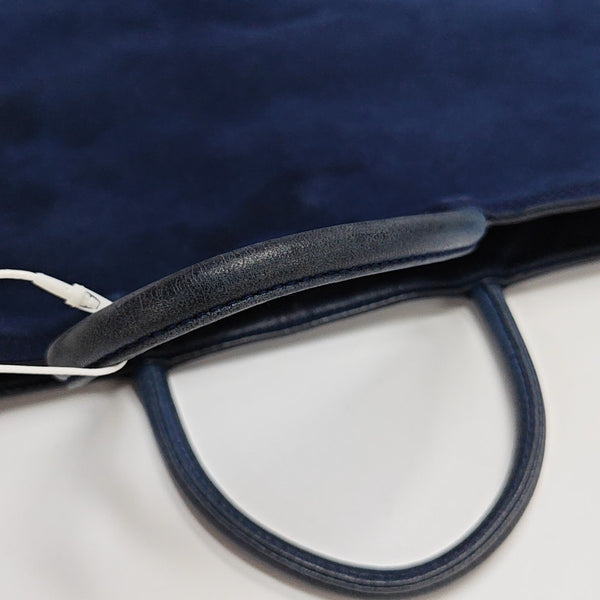 Suede Tote Bag Blue