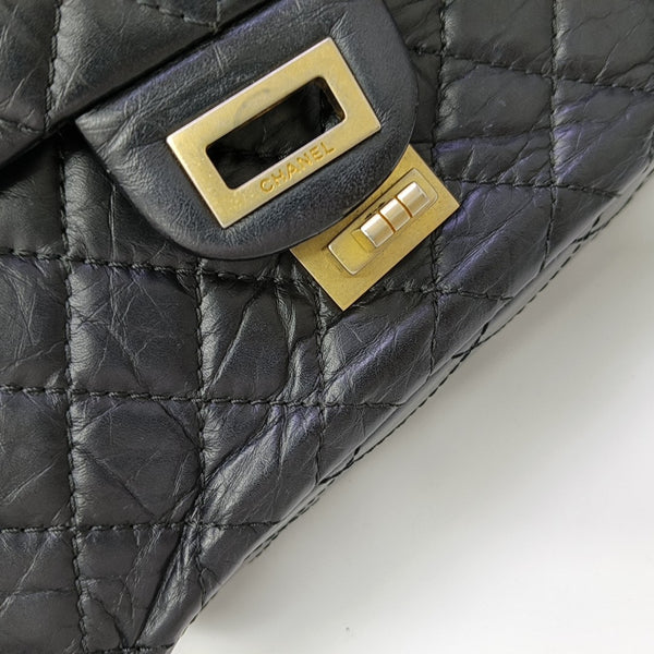 2.55 225 (small) Quilted Calfskin Black